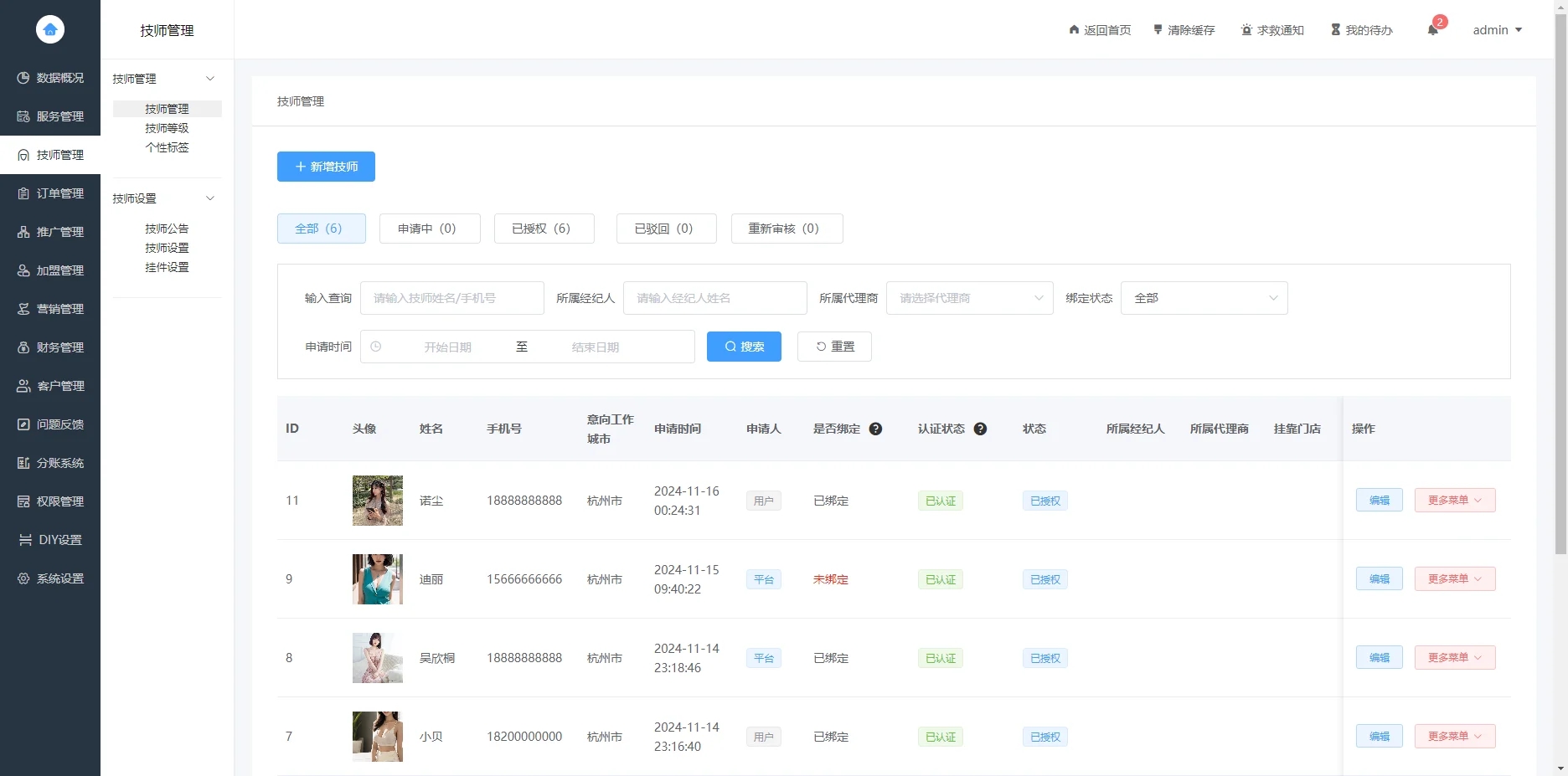 最新无授权东郊到家UI系统网站程序源码